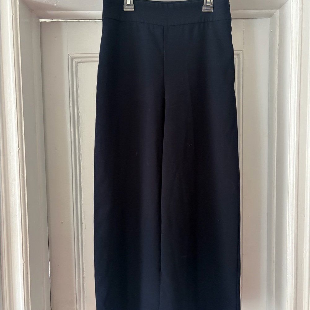 Zara Black Wide-Leg Capris